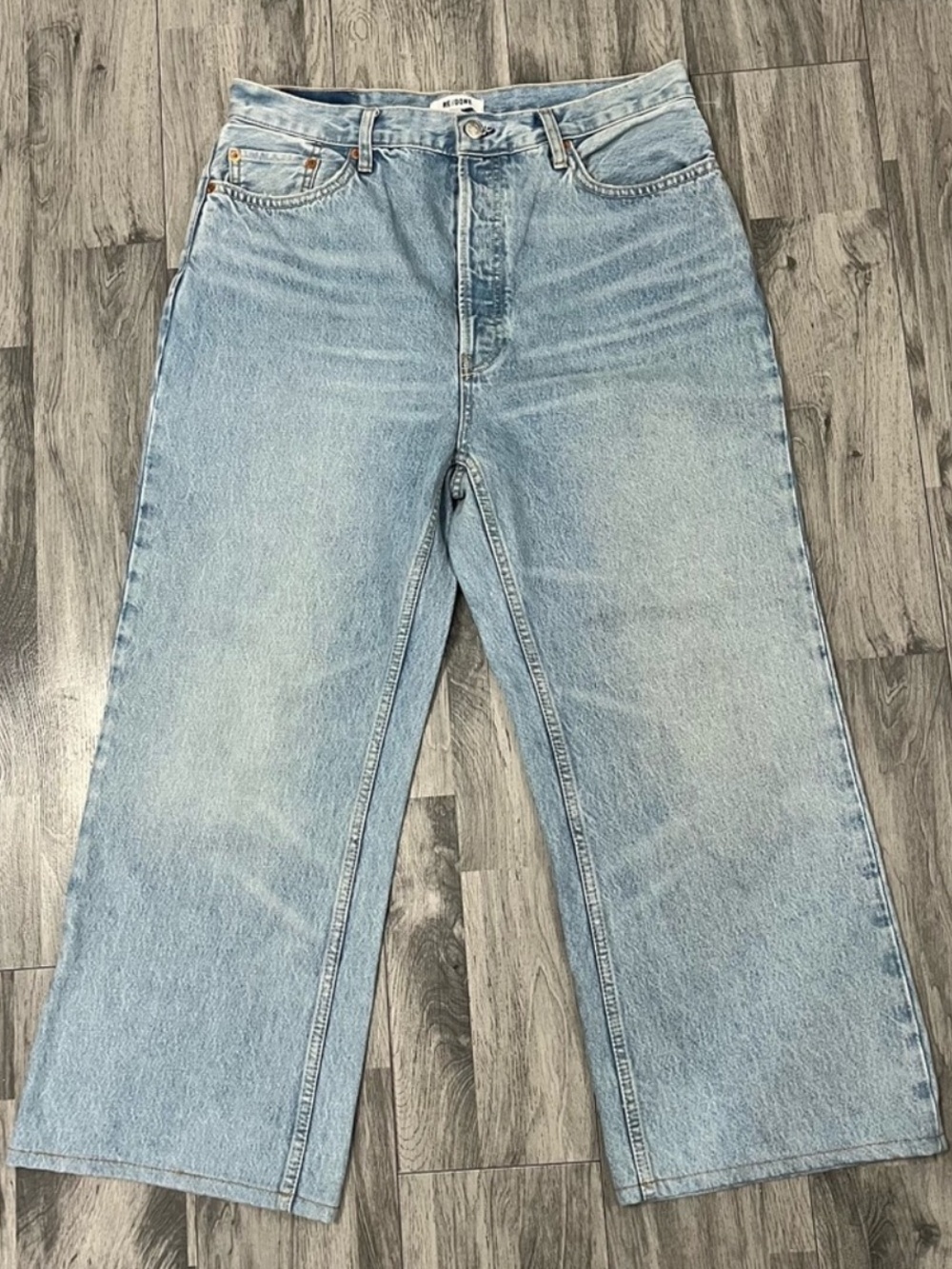 NWOT RE/DONE 70’s Ultra High Rise Wide-Leg Jeans SZ: 32